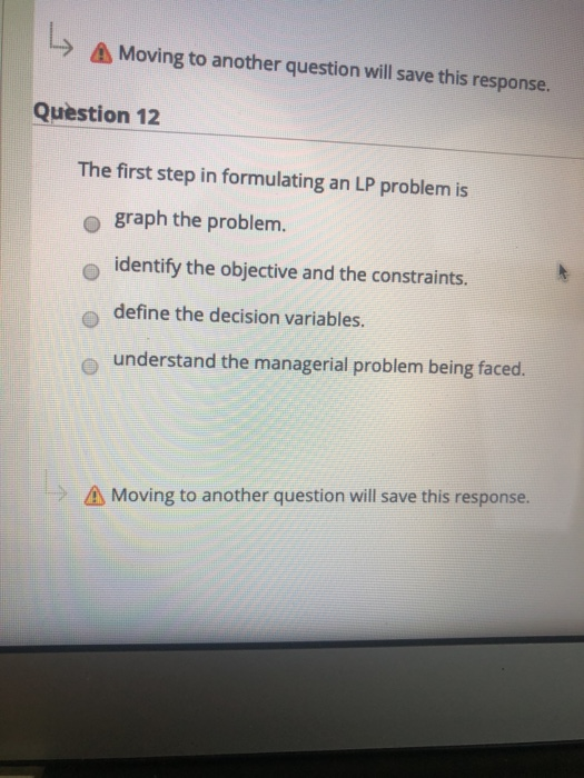 please help A Moving to another question will