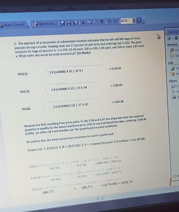 62% ? Auto Correct Shortcuts... Getting 3 2. The