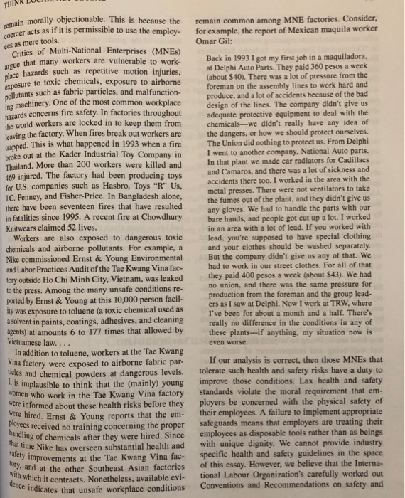 please answer 3 and 4 thoroughly. The article is