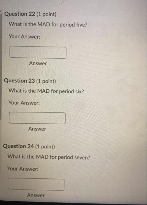 Use the following data to answer the next five