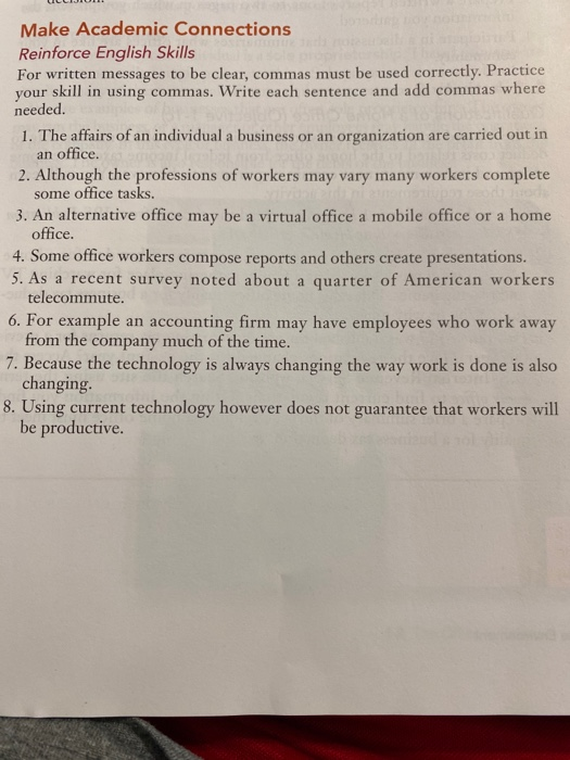Make Academic Connections Reinforce English