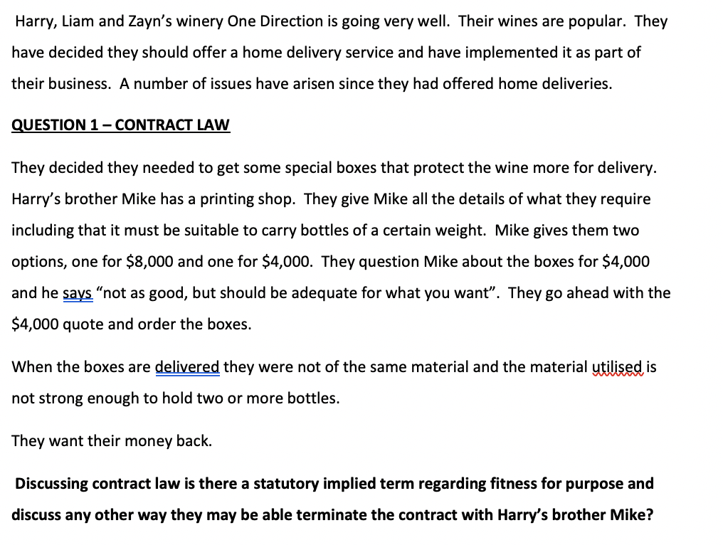 Harry, Liam and Zayn's winery One Direction is