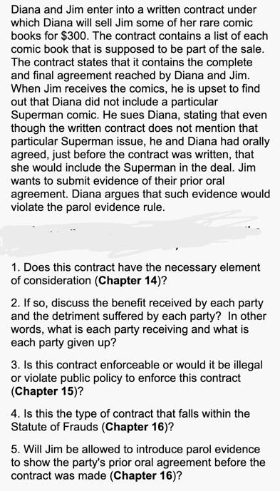 Answer questions 1-5 in one or two sentences