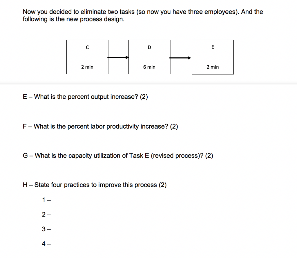 Question 1 - You decided to open a production