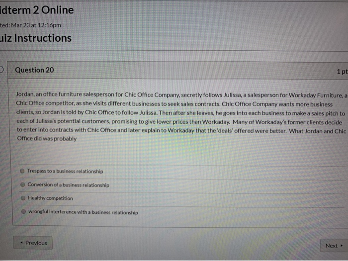 Instructions Question 22 Store assistant sees Max