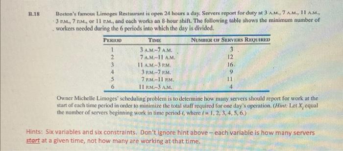 please answer before midnight B.18 7 Boston's