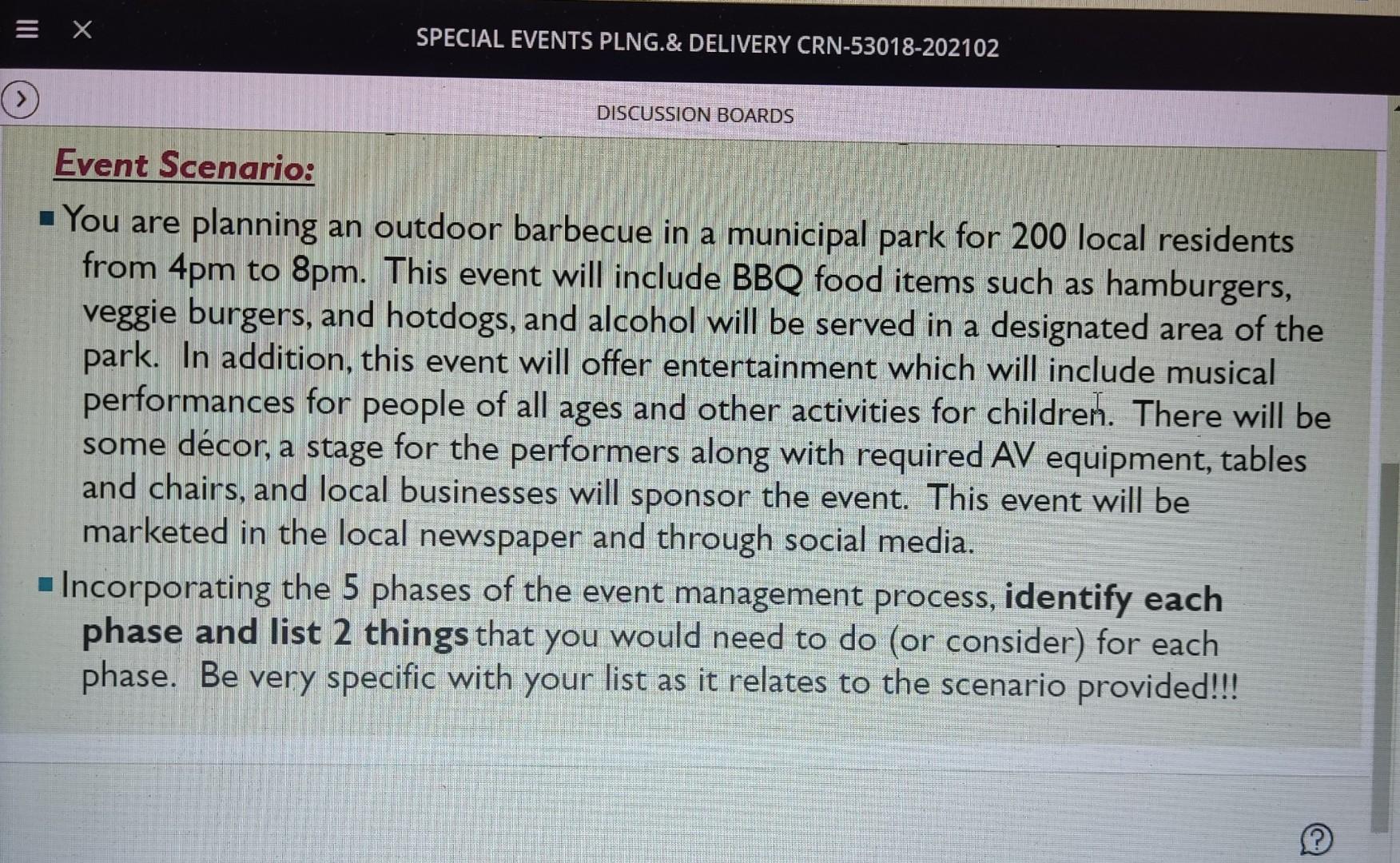 Help me to write this discussion post.... = X