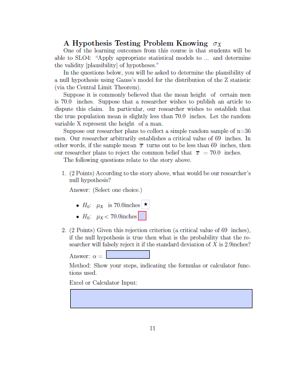 questions 2,3,4,5 need help A Hypothesis Testing