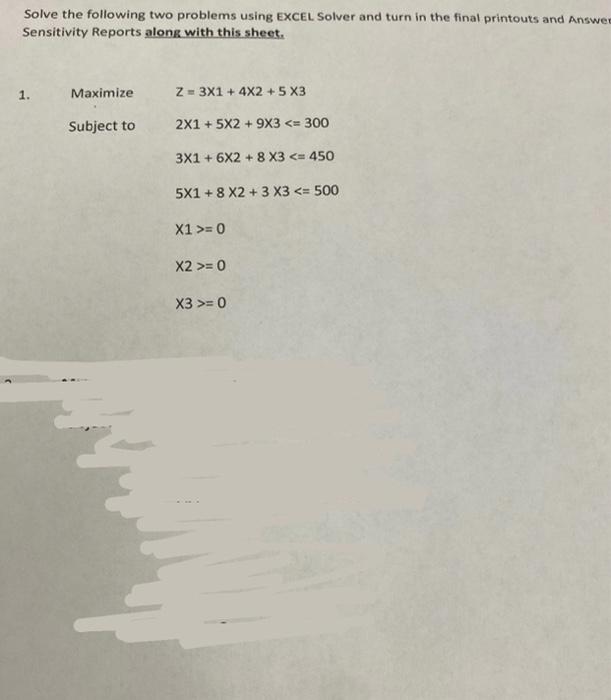 can you show the solver parameter in excel? Solve