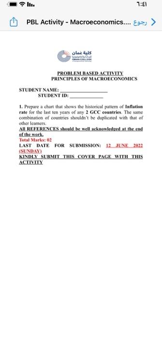 1:21 PBL Activity - Macroeconomics.... > PROBLEM