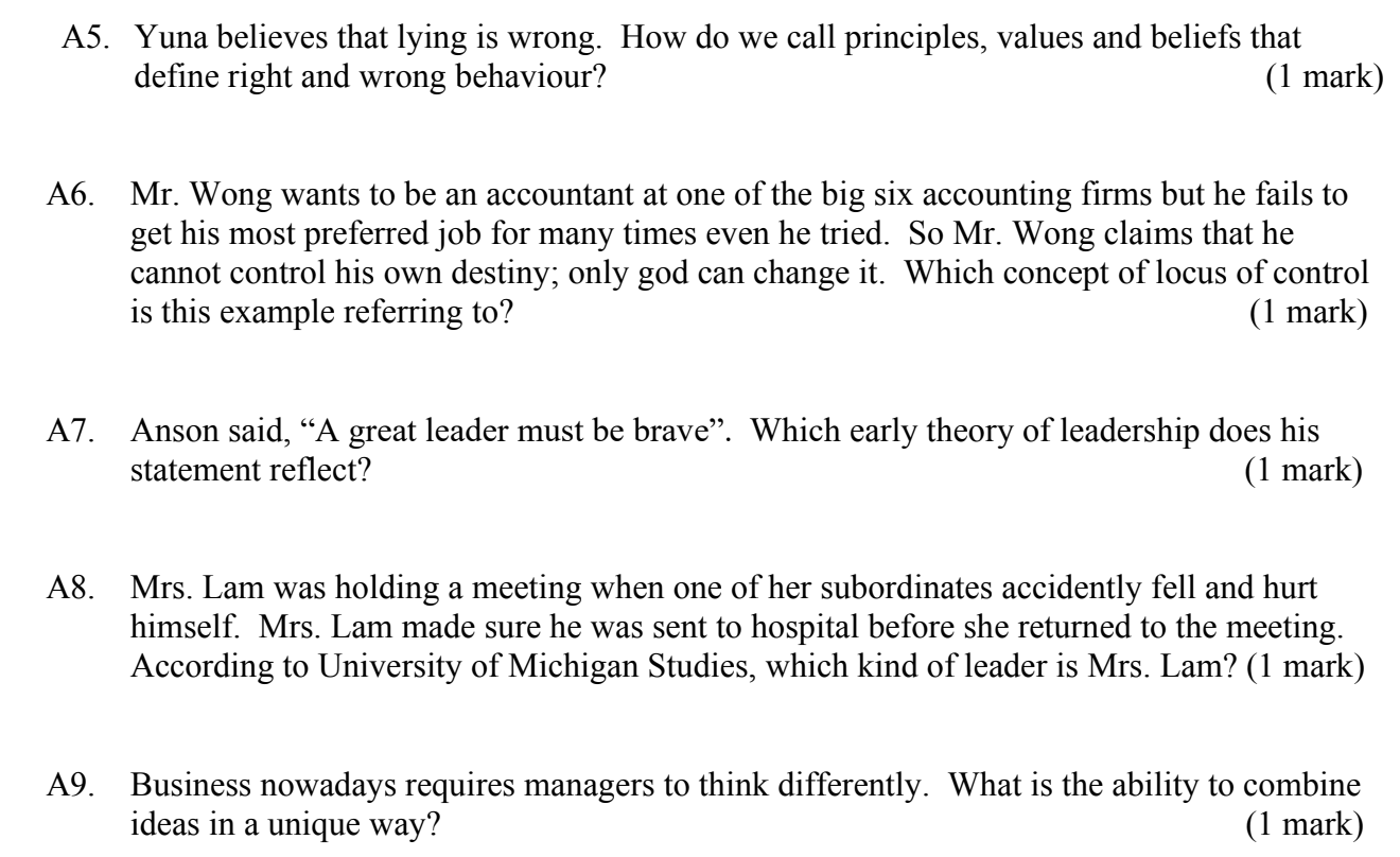 A5. Yuna believes that lying is wrong. How do we