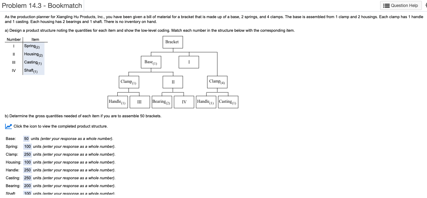 Problem 14.3 - Bookmatch Question Help As the