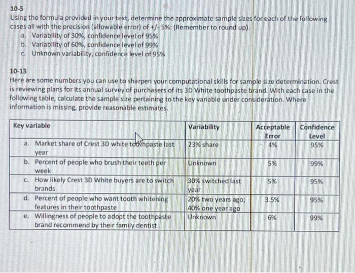 Homework 9-12 Here are four populations and a