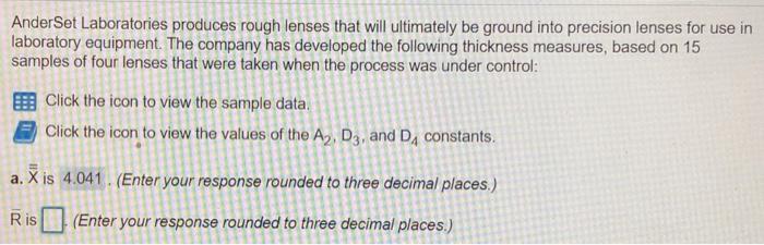 please find the Rbar, control limits, the upper