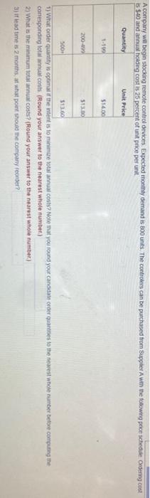 A company will begin stocking remote control