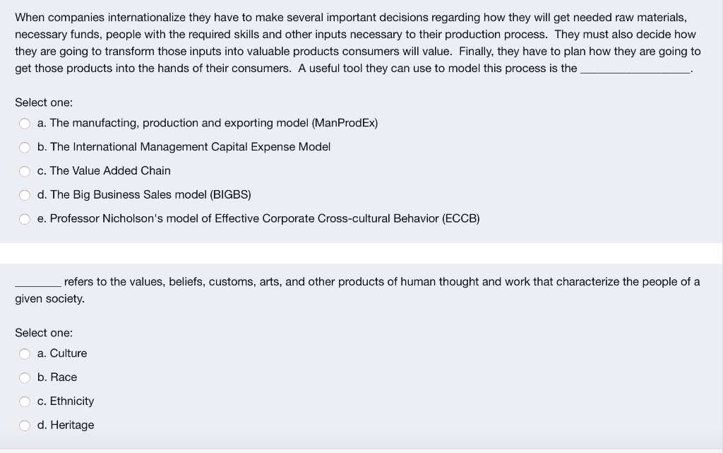 please answer both in 10 mins When companies