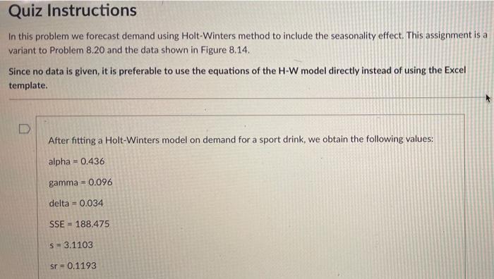 (a) Using Excel Solver for finding a (alpha), y