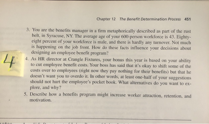 Analyze the review question #4 on chapter 12,
