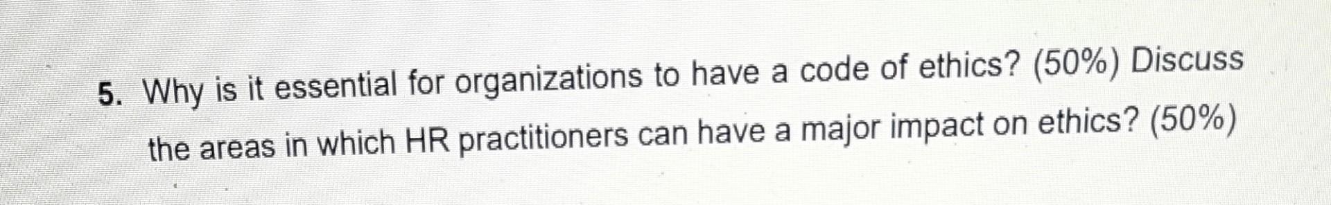5. Why is it essential for organizations to have