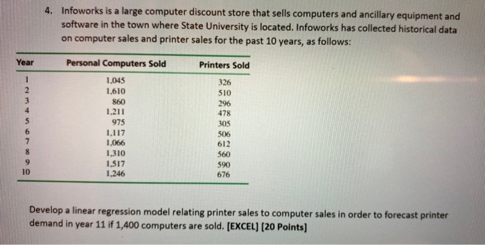 4. Infoworks is a large computer discount store