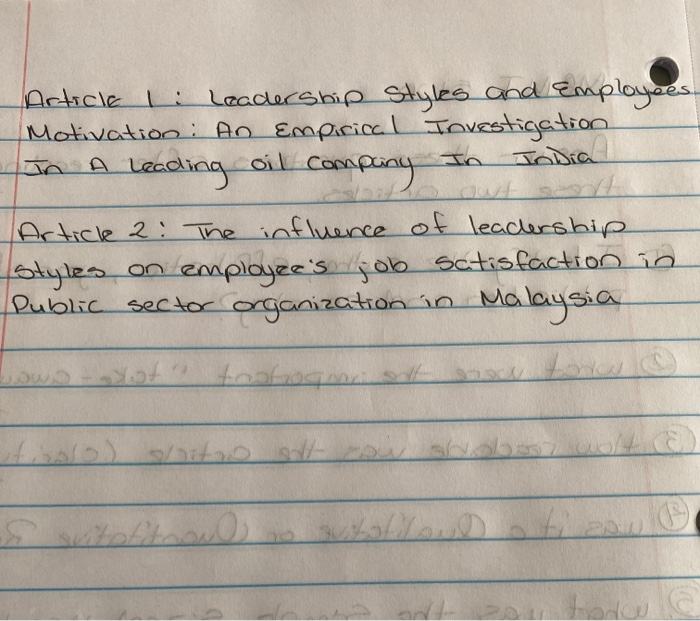 MGMT 5100 Answer these questons after reading