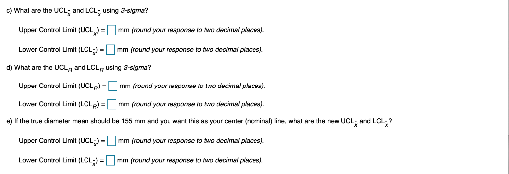 Refer to Table 56.1 - Factors for Computing