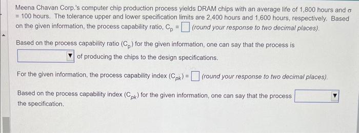 Meena Chavan Corp.'s computer chip production