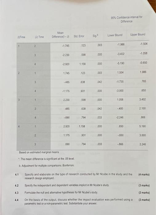 Question 4 Read the following case extract and
