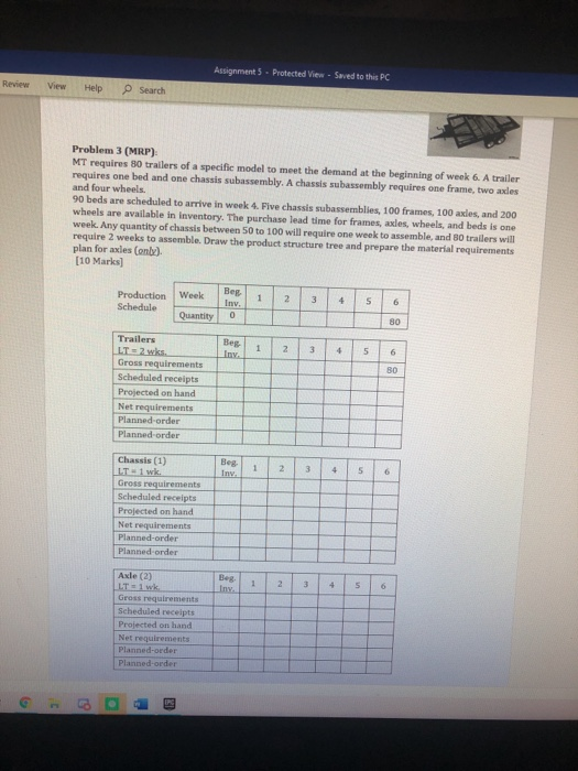 Assignments - Protected View - Saved to this PC