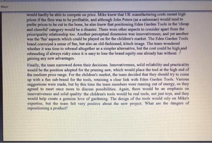 please read the paragraphs first then answer the