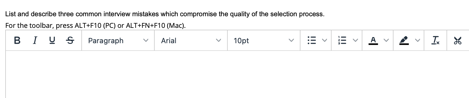 List and describe three common interview mistakes