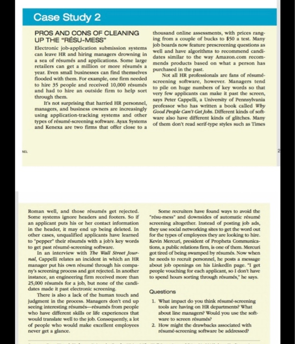 Read Case Study 2 - Pros and Cons of Cleaning Up