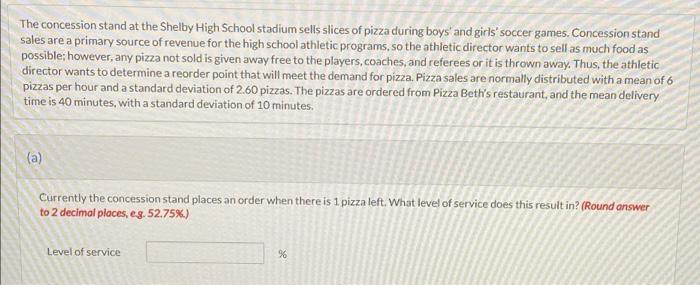 The concession stand at the Shelby High School