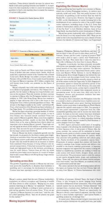 CASE DISCUSSION 1: The Global Casino Industry in