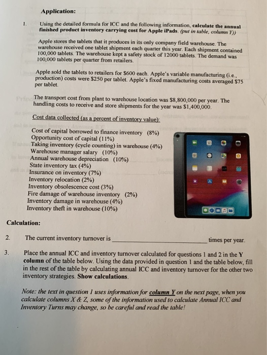 Objective: To demonstrate how inventory carrying