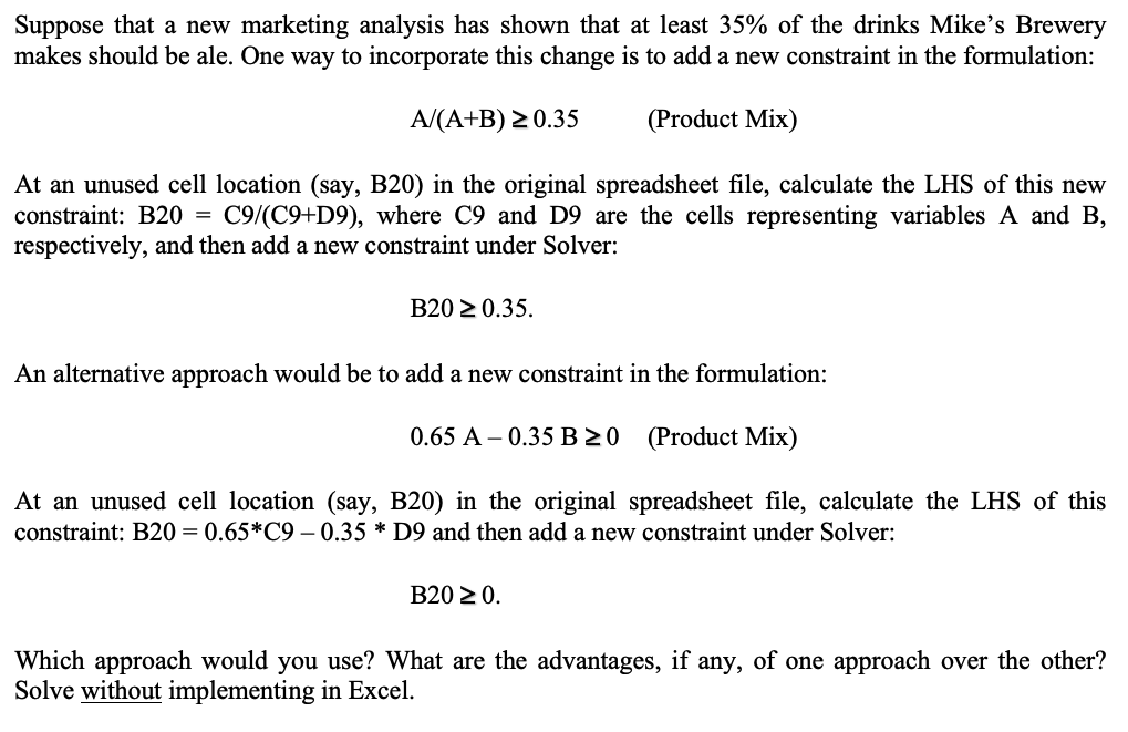 Mikes Brewery is a small local brewery whose ale