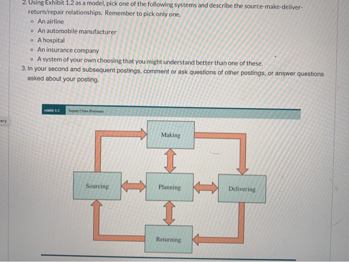 2. Using Exhibit 1.2 as a model, pick one of the