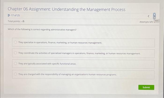 Business Managment Chapter 06 Assignment: