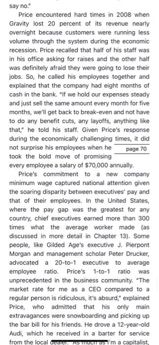 what recommendations would you make in this case?