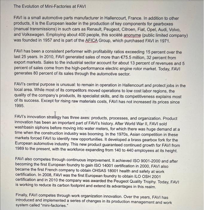 Please read the case and answer the questions