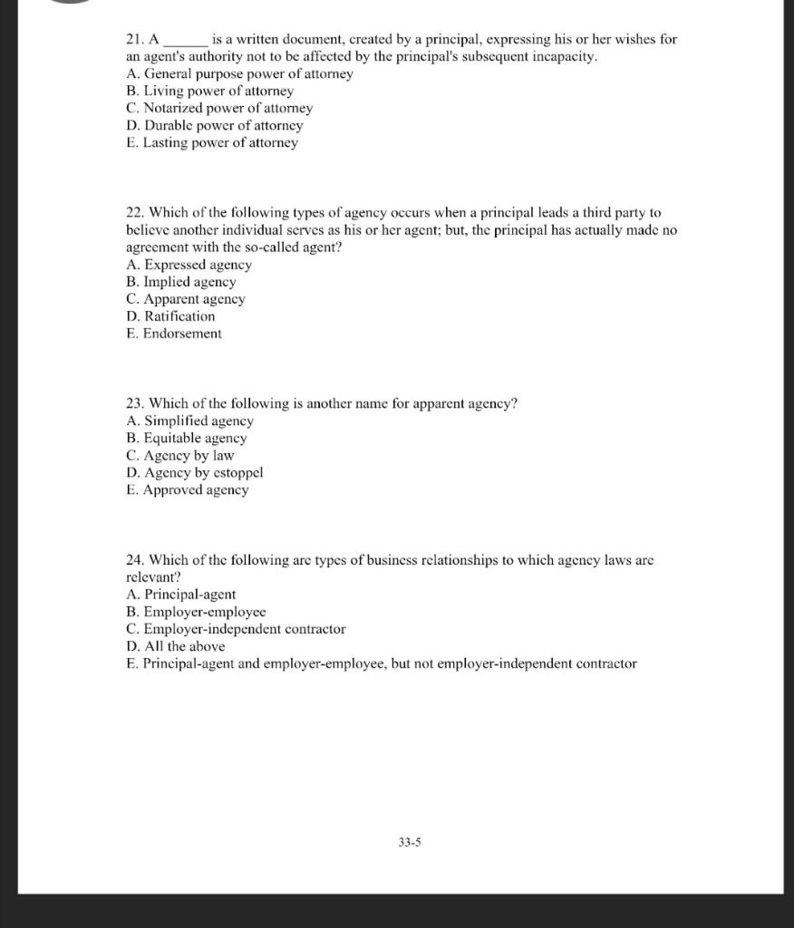 21. A is a written document, created by a