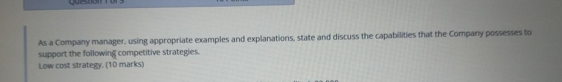 As a Company manager, using appropriate examples