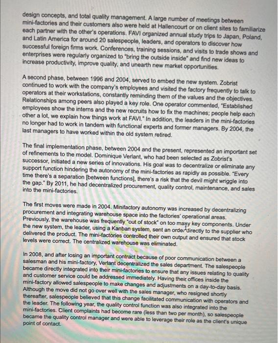 Please read the case and answer the questions