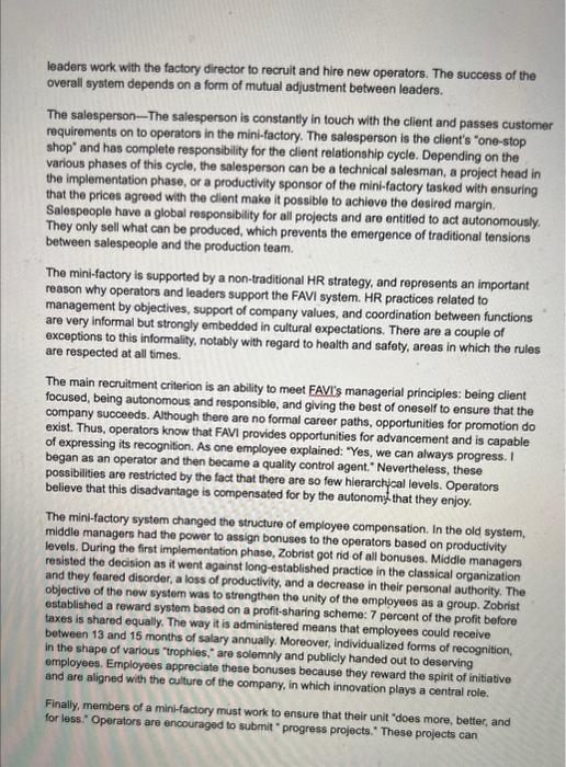 Please read the case and answer the questions