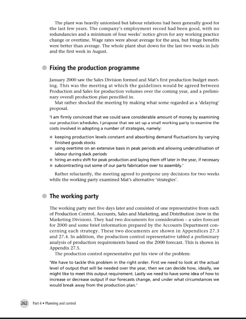 Case Study: MANDEXOR MEMORY QUESTIONS: 1 What