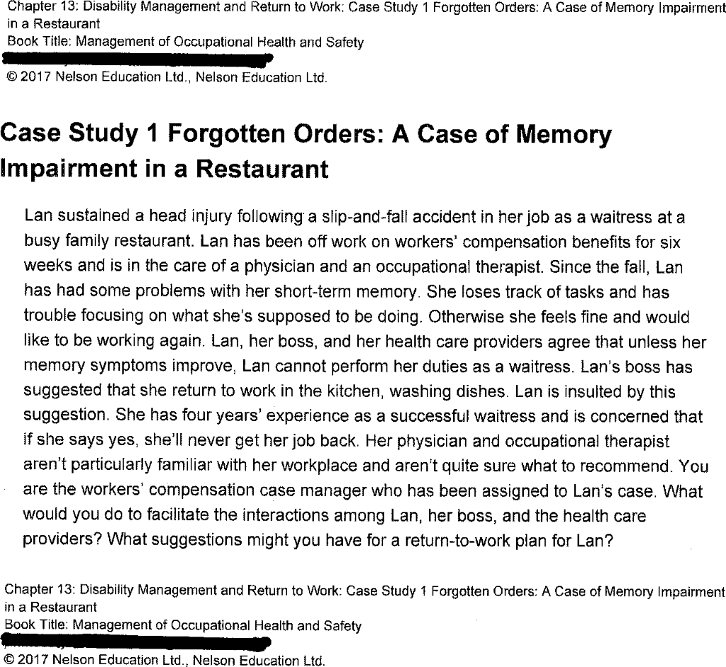 According to the case study below, Introduction,