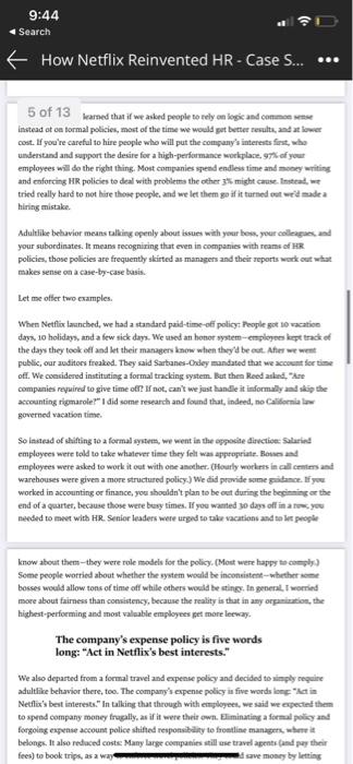 Nextflix Selection and recruitment case study