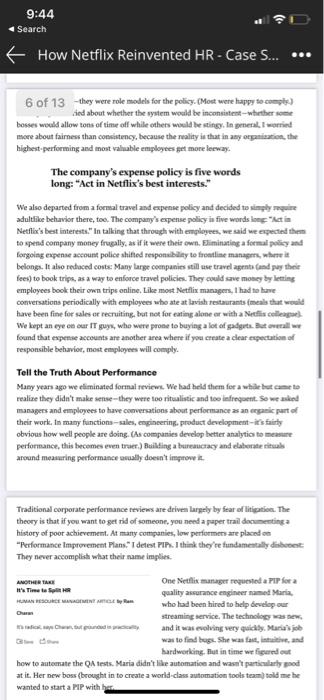 Nextflix Selection and recruitment case study