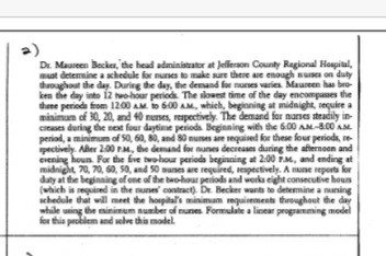 use an lp model in excel to solve. please show