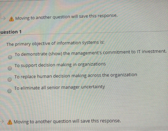 A Moving to another question will save this